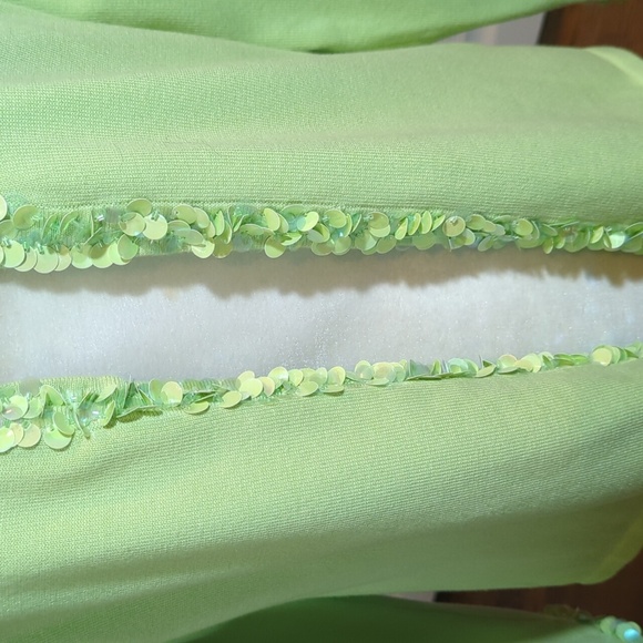 New Green Cardigan Louis Dell'Olio Pistachio Knit Jacket Paillettes Accents Sz S - Picture 3 of 8